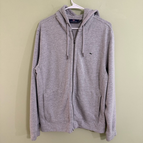 Vineyard vines men’s gray Zip-Up Hoodie size M sweatshirt jacket - Picture 1 of 8